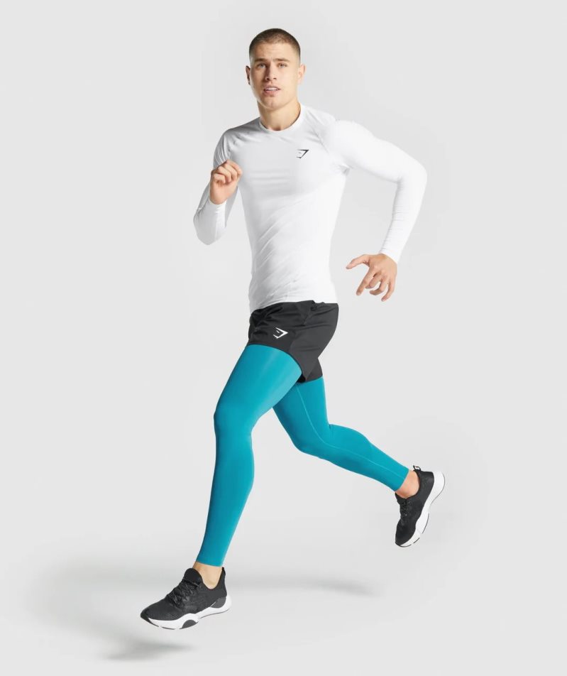 Gymshark Element Baselayer Leggings Herren Türkis | 23740AJLB