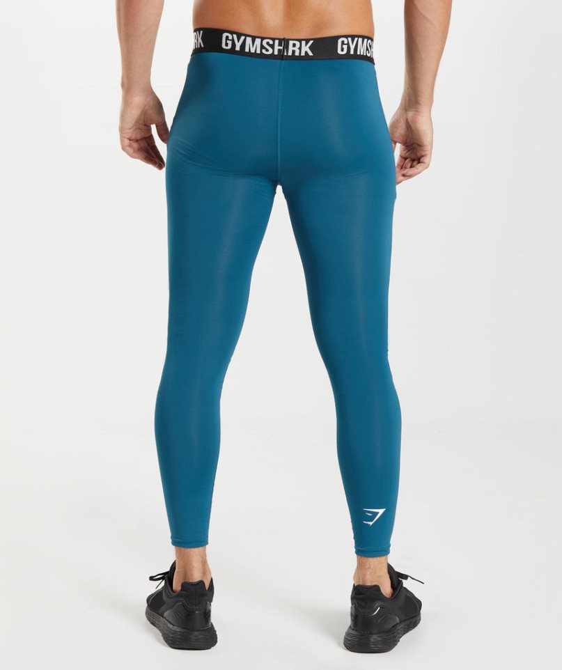 Gymshark Element Baselayer Leggings Herren Blau | 38492GRNW