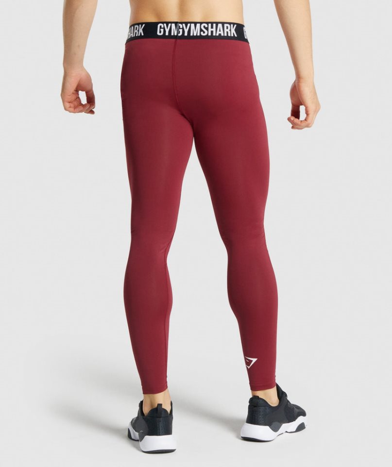 Gymshark Element Baselayer Leggings Herren Bordeaux | 64532RDTK