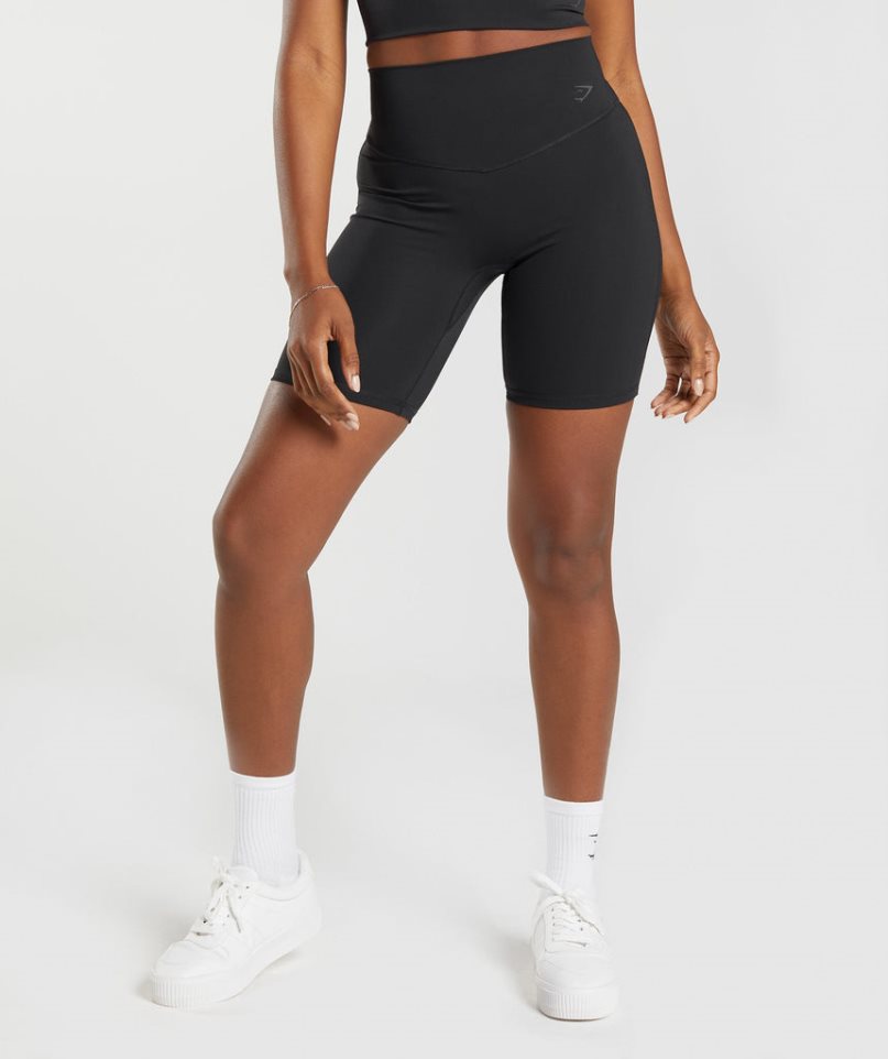 Gymshark Elevate Cycling Kurze Hose Damen Schwarz | 40873PUJI