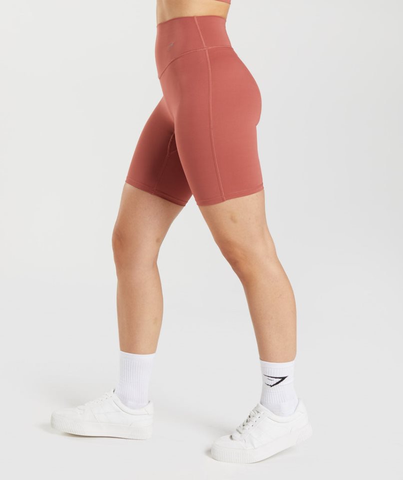 Gymshark Elevate Cycling Kurze Hose Damen Braun | 94073JMBP