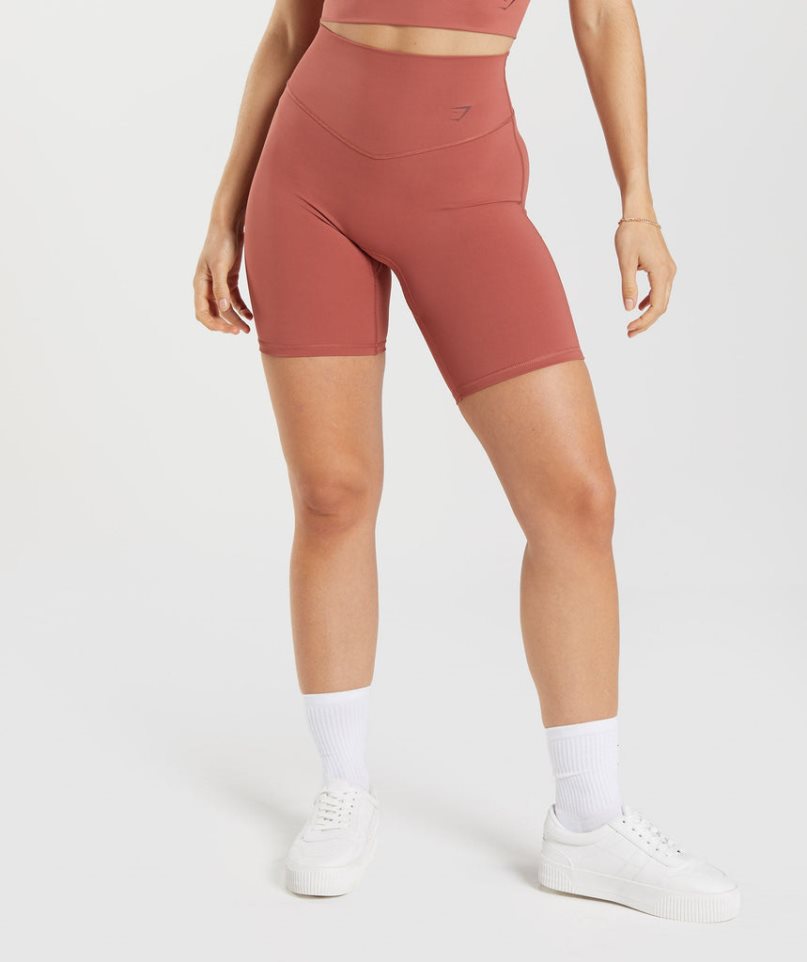 Gymshark Elevate Cycling Kurze Hose Damen Braun | 94073JMBP