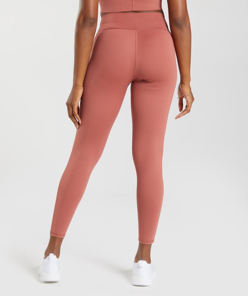 Gymshark Elevate Leggings Damen Koralle | 52938WLVM