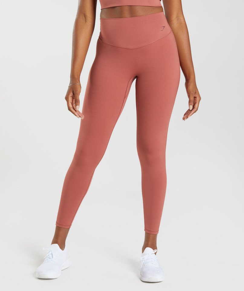 Gymshark Elevate Leggings Damen Koralle | 52938WLVM