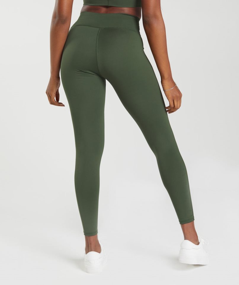 Gymshark Elevate Leggings Damen Olivgrün | 96542ZPBY