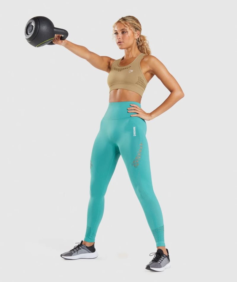 Gymshark Energy Seamless Sport Bh Damen Braun | 70254NMWA