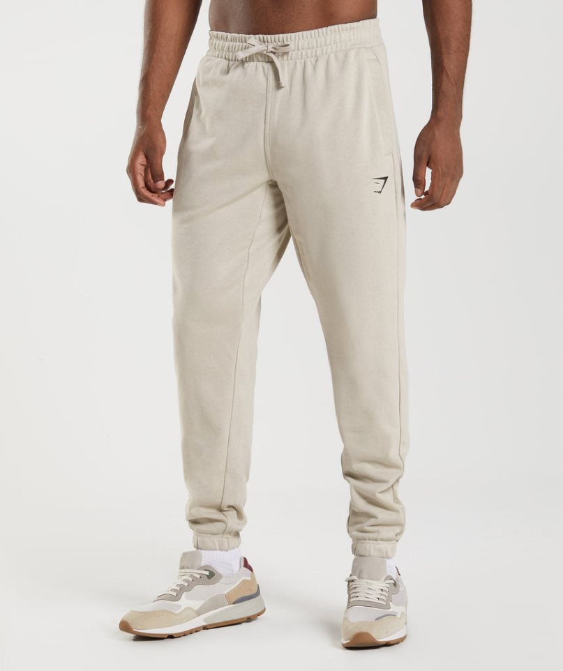 Gymshark Essential Oversized Jogginghose Herren Weiß | 31275ZYPS