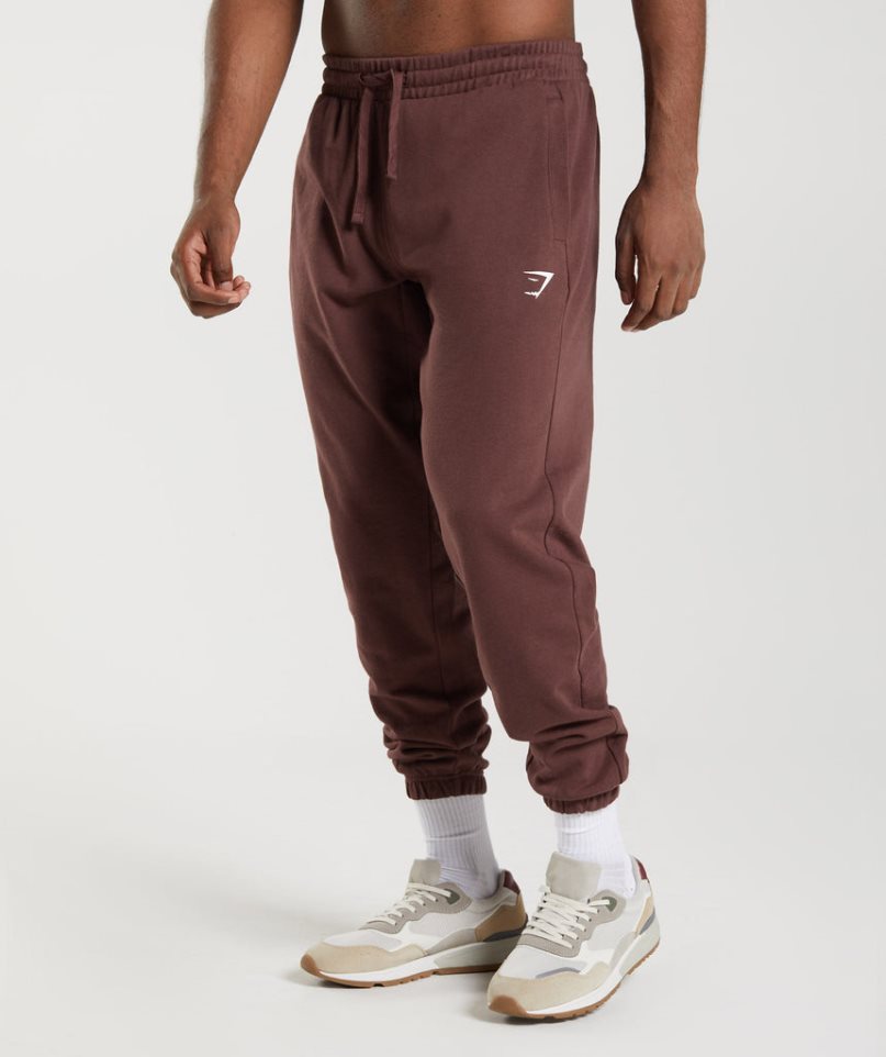 Gymshark Essential Oversized Jogginghose Herren Braun | 83560JGNZ