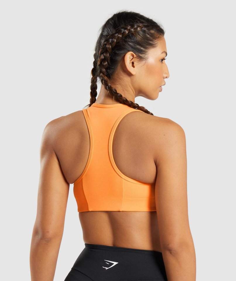 Gymshark Essential Racer Back Sport Bh Damen Orange | 29073ZAKQ