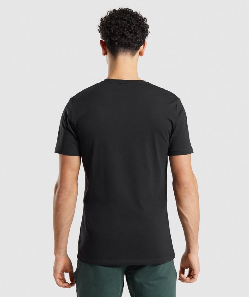 Gymshark Essential T-shirts Herren Schwarz | 30415GIDN