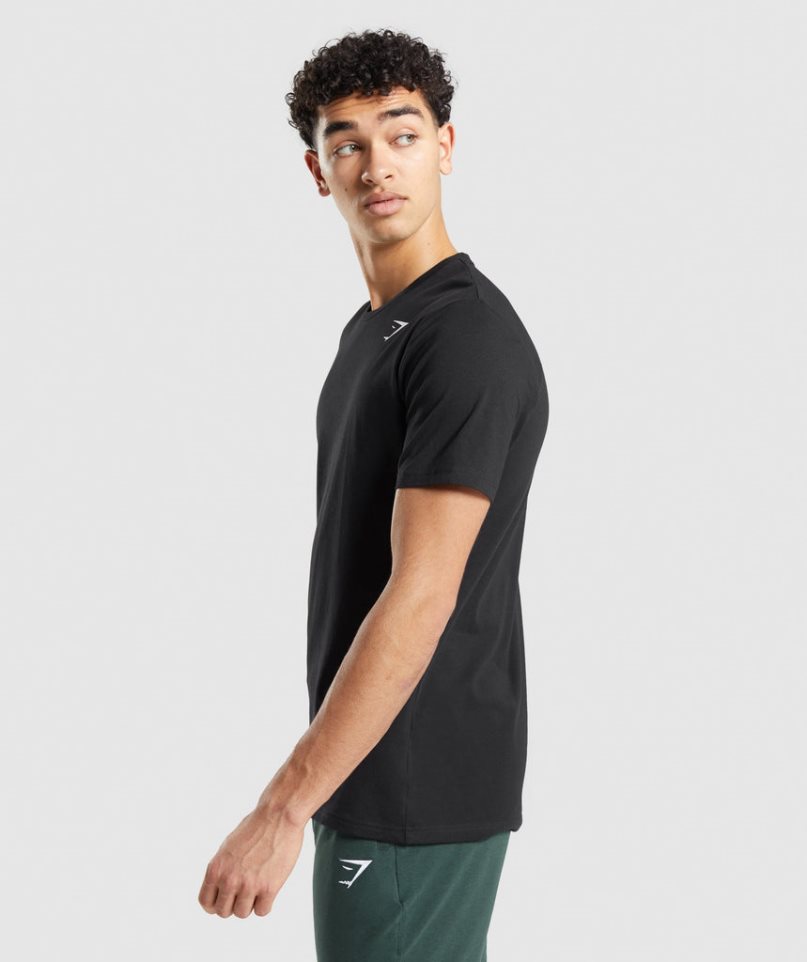 Gymshark Essential T-shirts Herren Schwarz | 30415GIDN