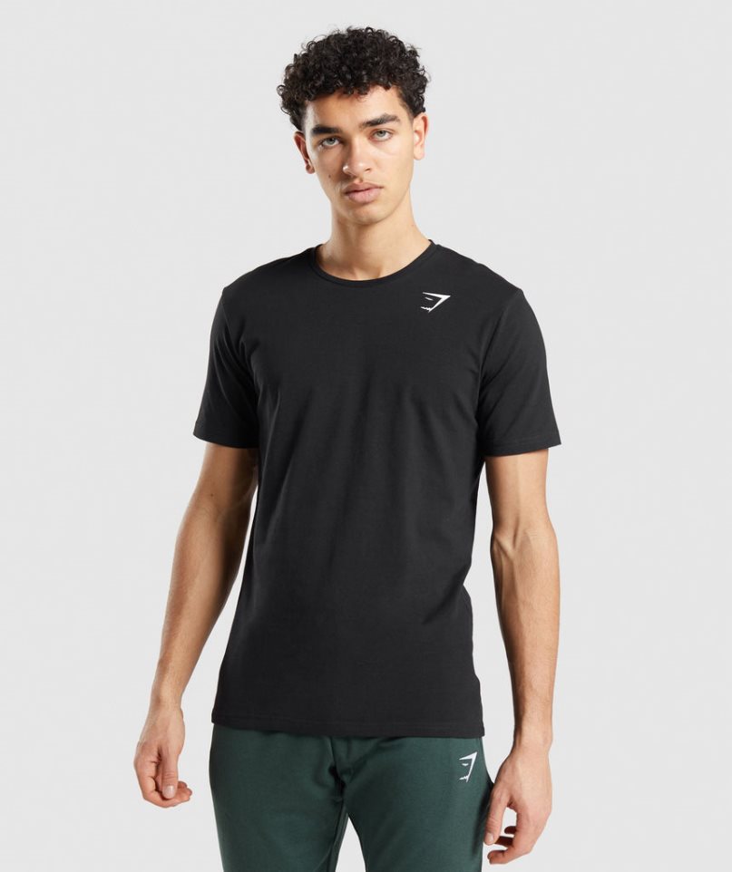 Gymshark Essential T-shirts Herren Schwarz | 30415GIDN