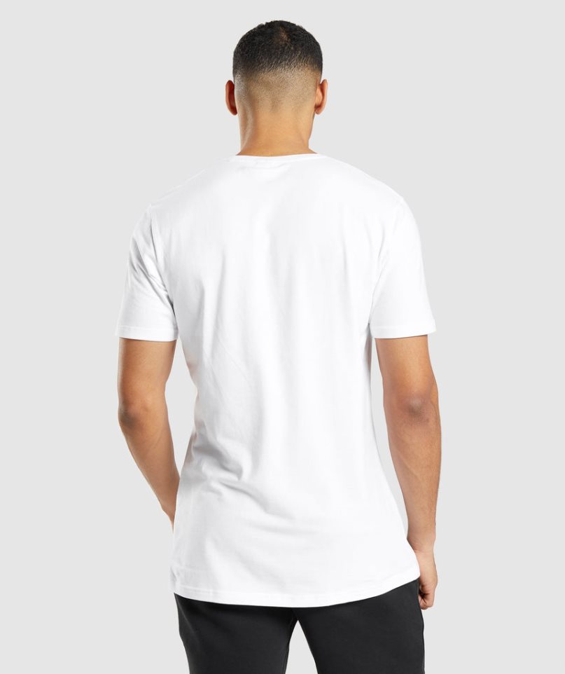 Gymshark Essential T-shirts Herren Weiß | 05326FORL