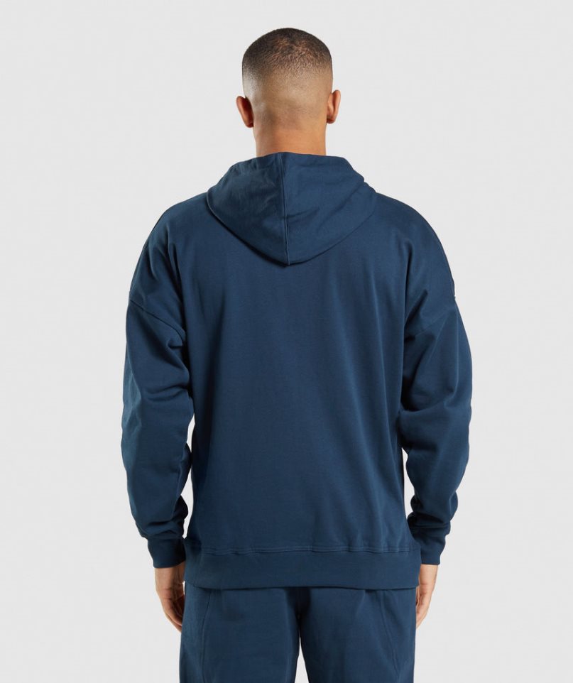 Gymshark Essential Zip Up Hoodie Herren Navy | 64583WCDH