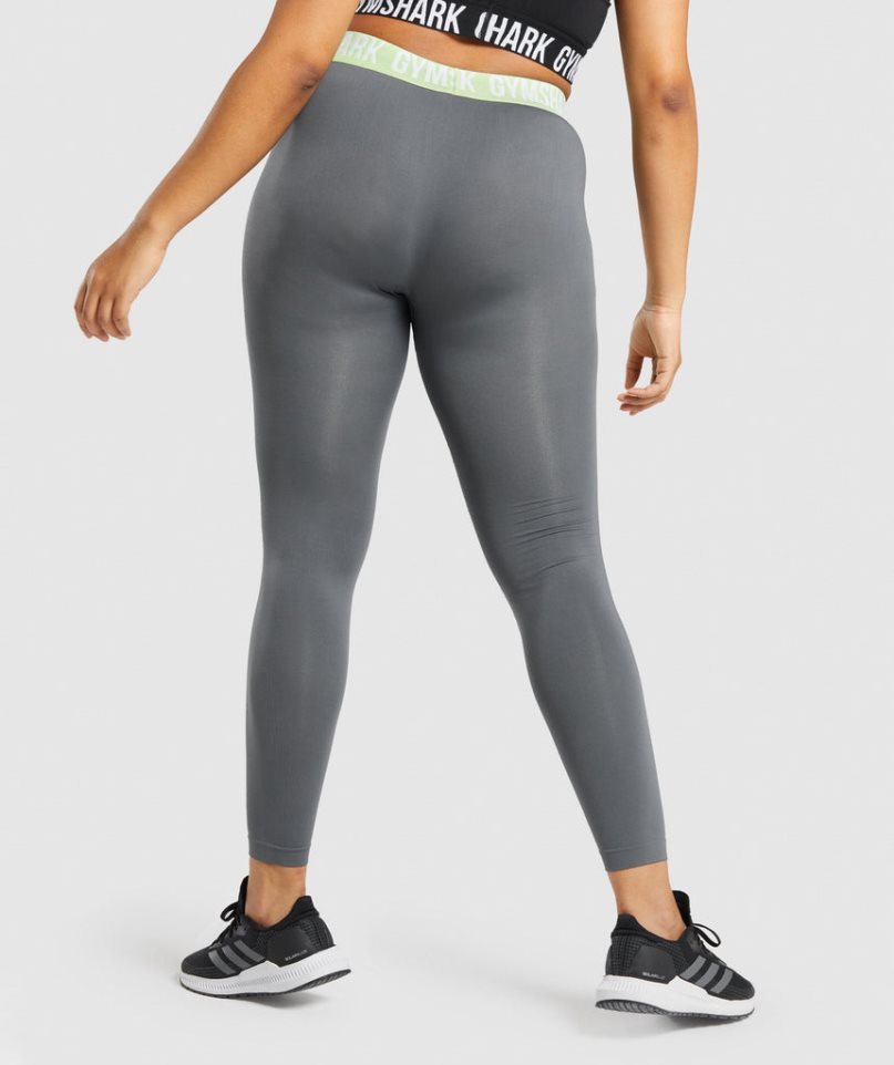 Gymshark Fit Seamless Leggings Damen Grau | 79350VSUD