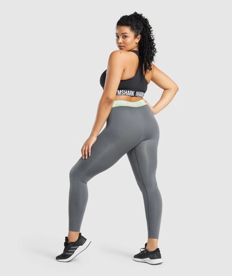 Gymshark Fit Seamless Leggings Damen Grau | 79350VSUD