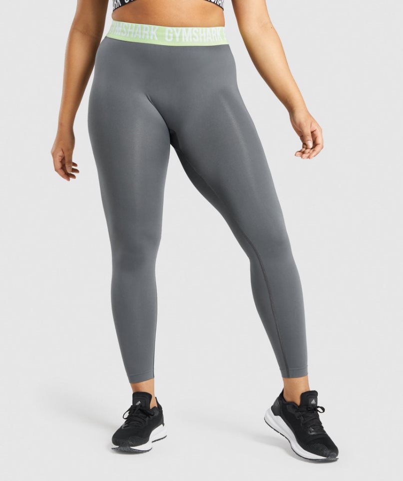 Gymshark Fit Seamless Leggings Damen Grau | 79350VSUD