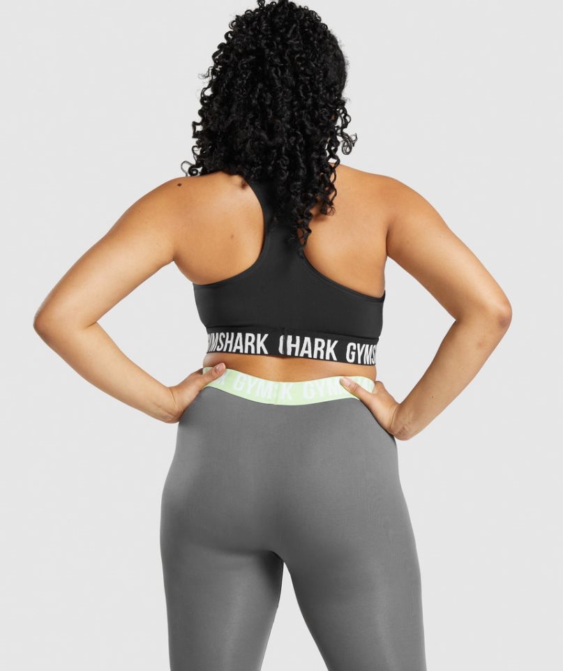 Gymshark Fit Seamless Sport Bh Damen Schwarz | 34275EXTH