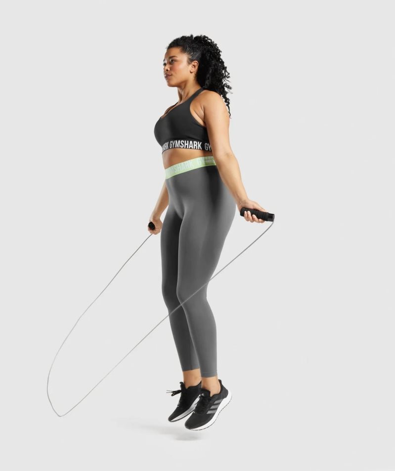 Gymshark Fit Seamless Sport Bh Damen Schwarz | 34275EXTH