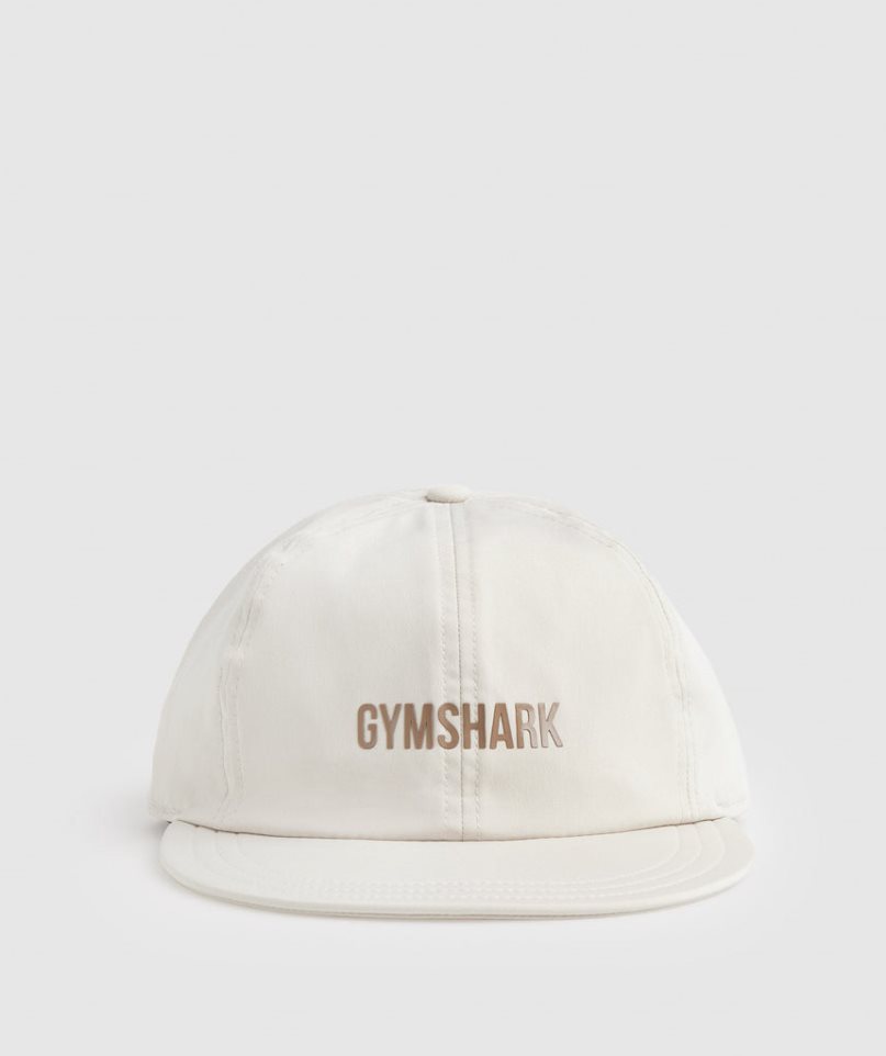 Gymshark Flache Peak Kappen Weiß | 30765TUBX