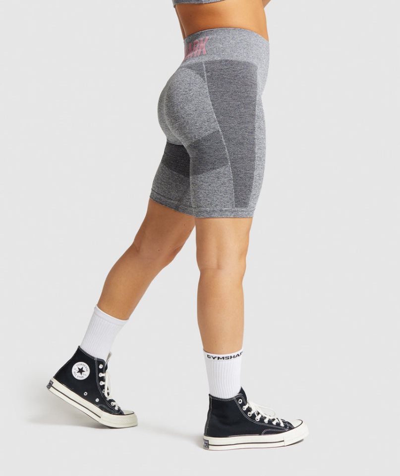 Gymshark Flex Cycling Kurze Hose Damen Grau | 47265ISDO