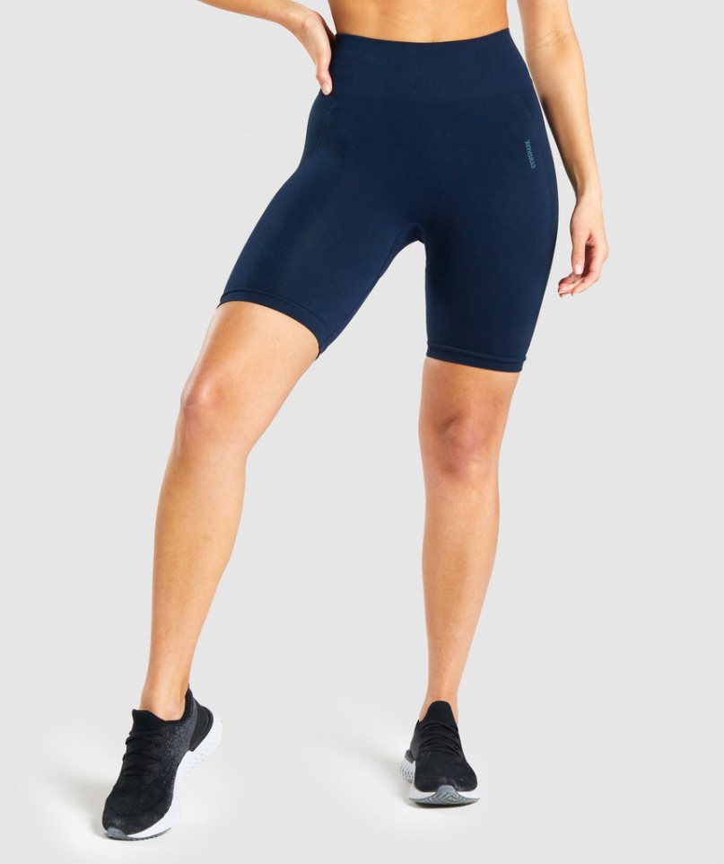 Gymshark Flex Cycling Kurze Hose Damen Navy | 50923QFGL