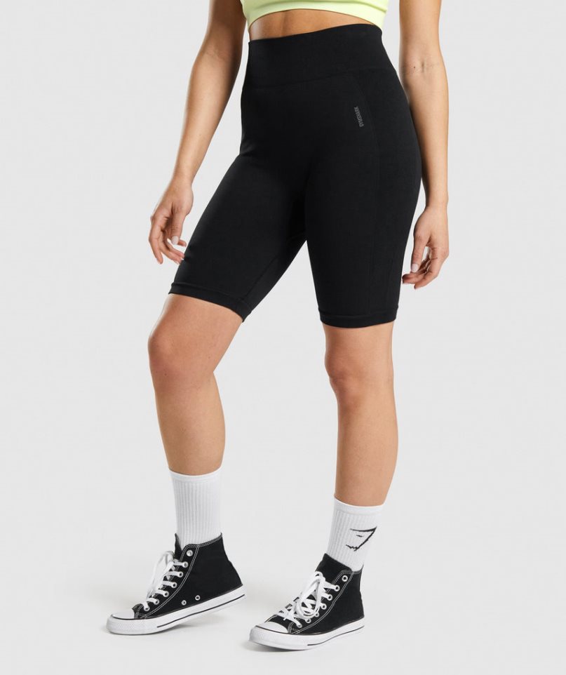 Gymshark Flex Cycling Kurze Hose Damen Schwarz | 35289JRSM