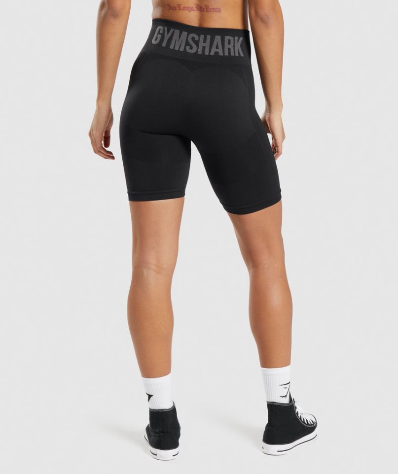 Gymshark Flex Cycling Kurze Hose Damen Schwarz | 81632FAKP