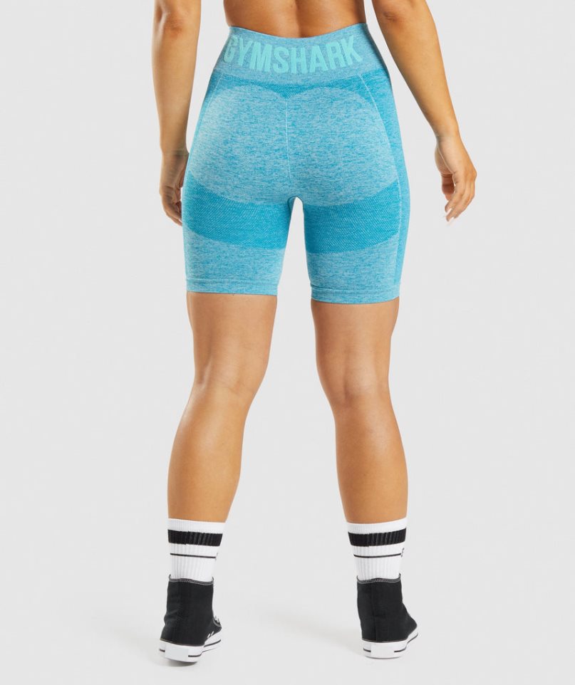 Gymshark Flex Cycling Kurze Hose Damen Türkis | 46813LURQ