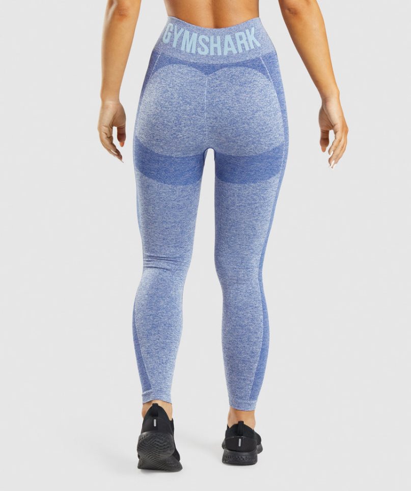 Gymshark Flex High Waisted Leggings Damen Blau | 20375HXBM