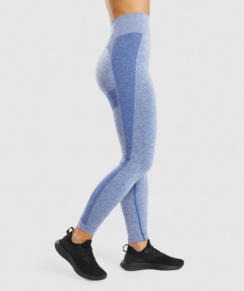 Gymshark Flex High Waisted Leggings Damen Blau | 20375HXBM