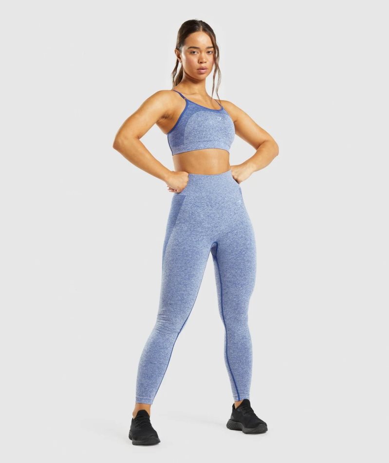 Gymshark Flex High Waisted Leggings Damen Blau | 20375HXBM