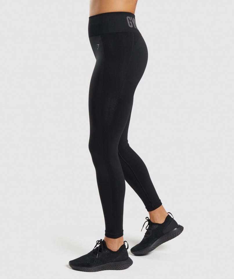 Gymshark Flex High Waisted Leggings Damen Schwarz | 26754OUGX