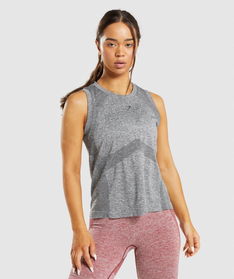 Gymshark Flex Loose Top Muskelshirt Damen Grau | 95240PSAQ