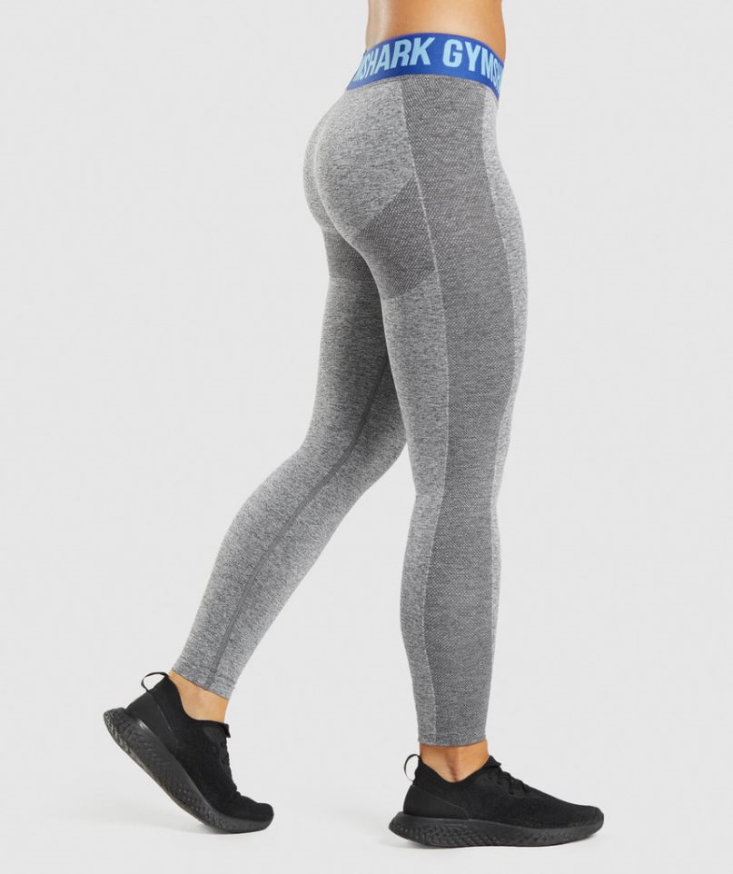 Gymshark Flex Low Rise Leggings Damen Grau | 48267JUVI