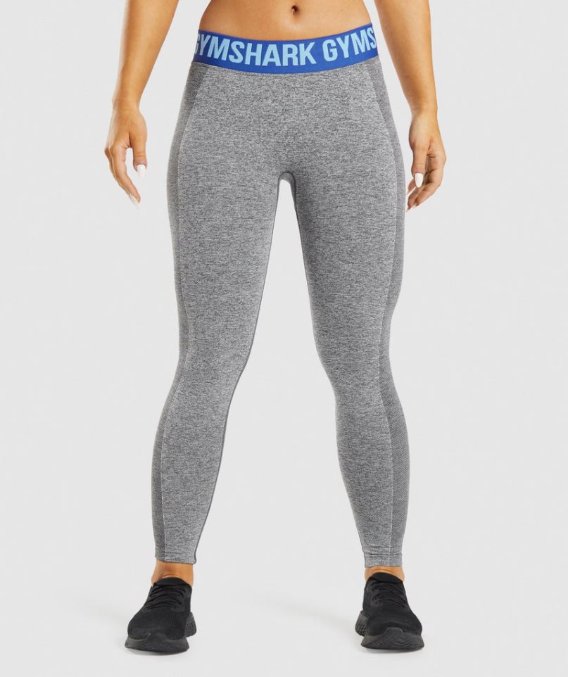 Gymshark Flex Low Rise Leggings Damen Grau | 48267JUVI