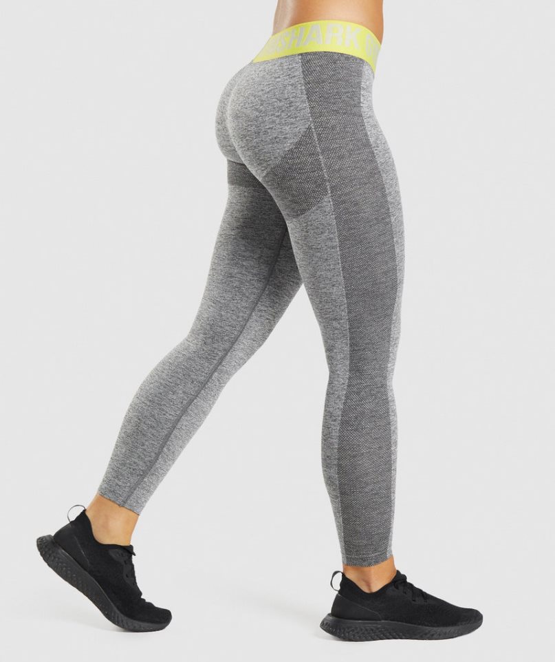 Gymshark Flex Low Rise Leggings Damen Grau | 48315BHPQ