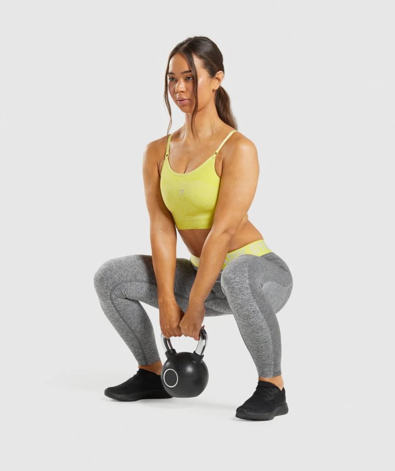 Gymshark Flex Low Rise Leggings Damen Grau | 48315BHPQ