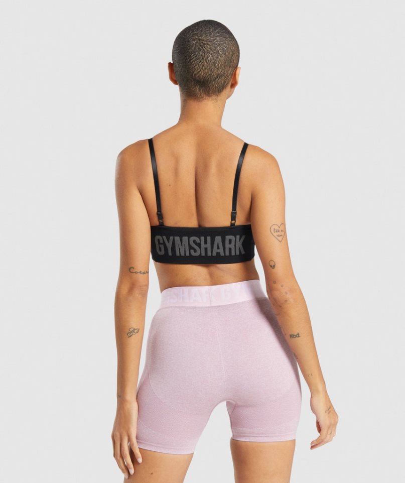 Gymshark Flex Riemchen Sport Bh Damen Schwarz | 98251RTLI