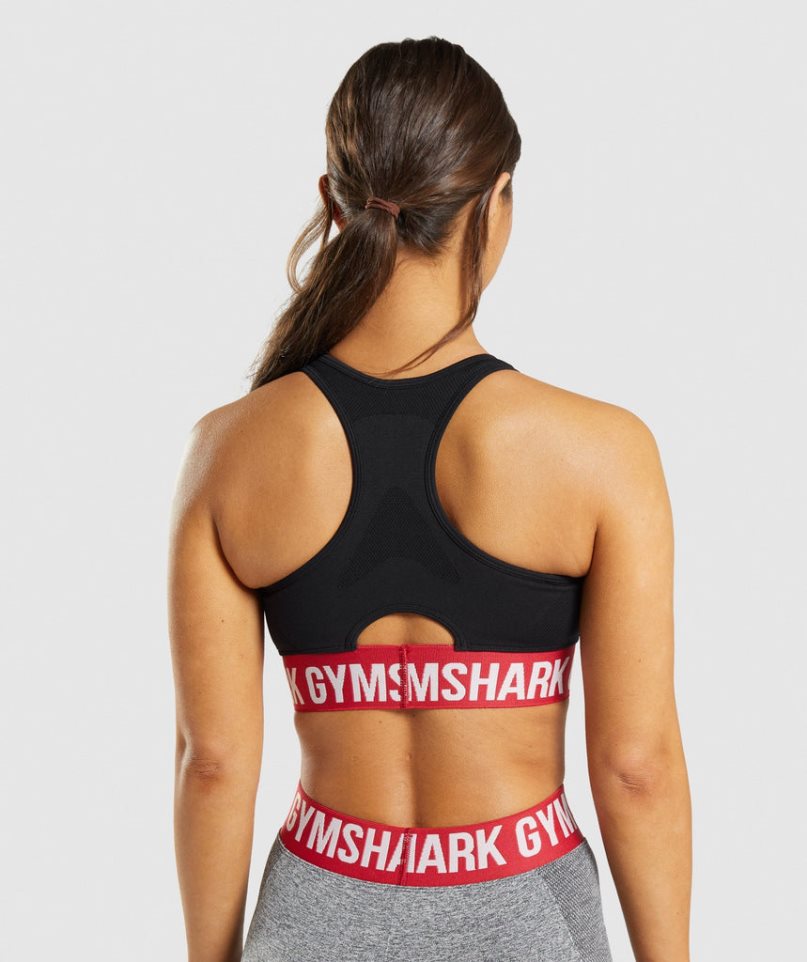 Gymshark Flex Sport Bh Damen Schwarz | 59147EJHT