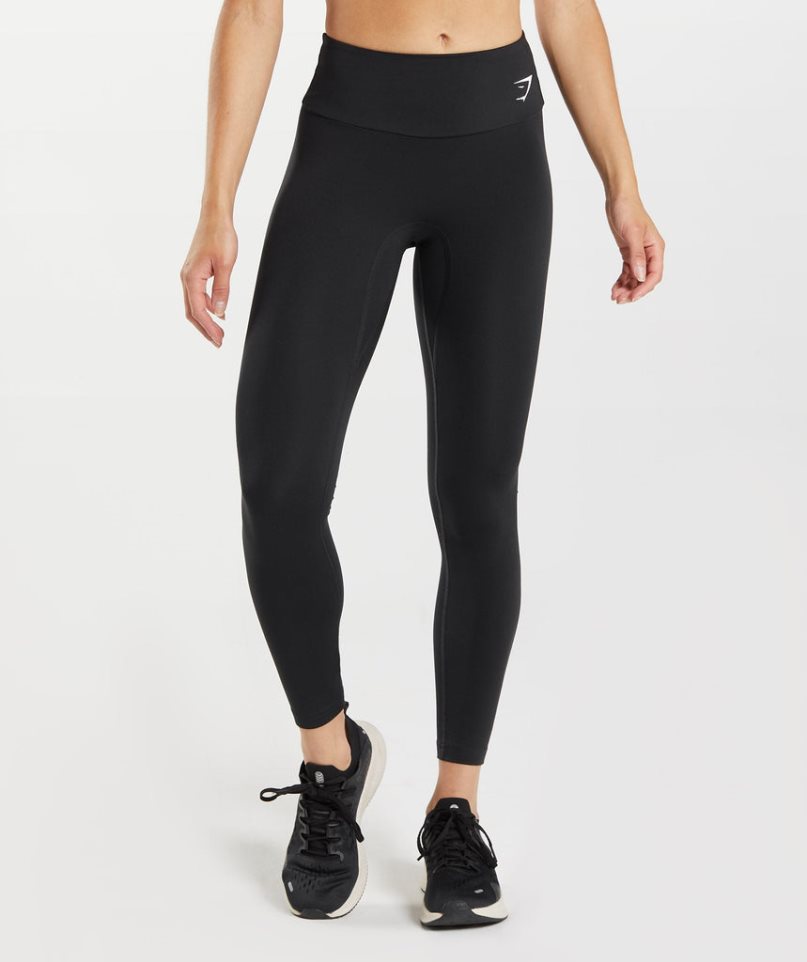 Gymshark Fraction Leggings Damen Schwarz Weiß | 81063QLOT