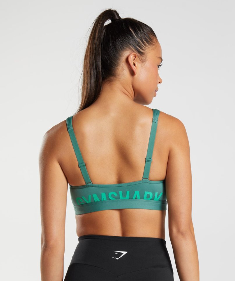 Gymshark Fraction Sport Bh Damen Grün | 54906DFUI