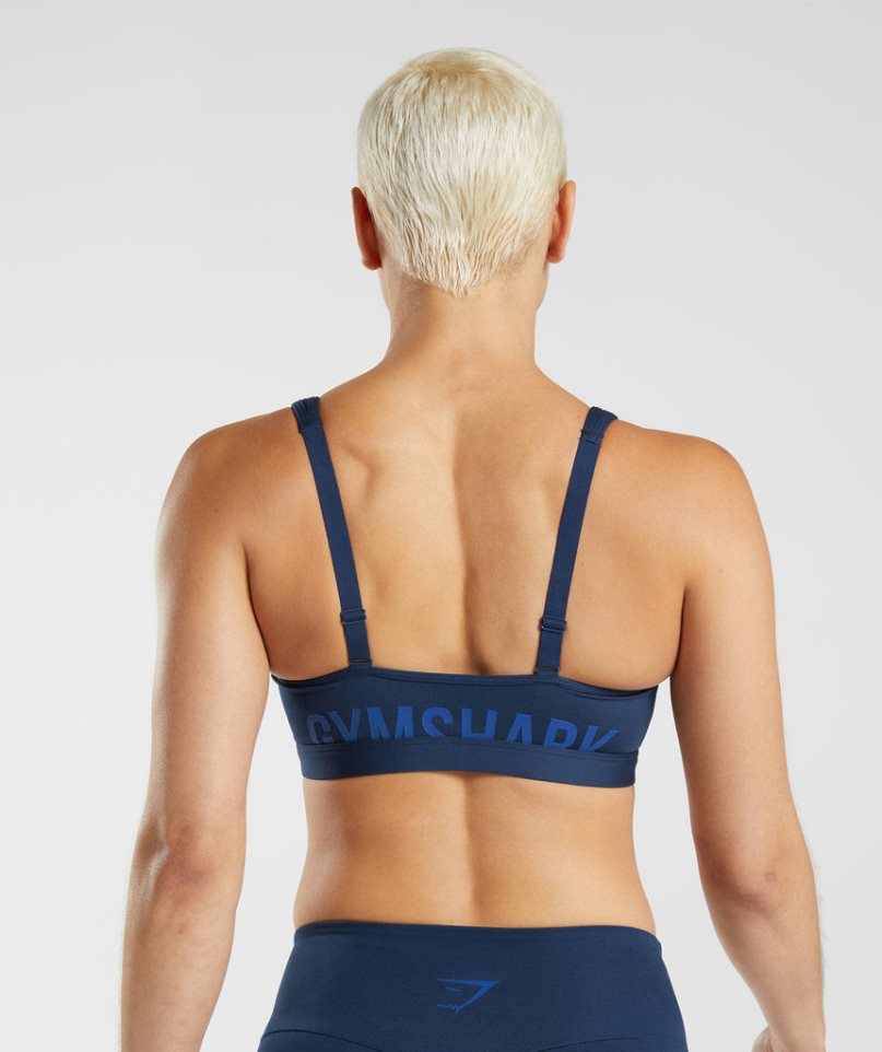 Gymshark Fraction Sport Bh Damen Navy | 47153TFJO