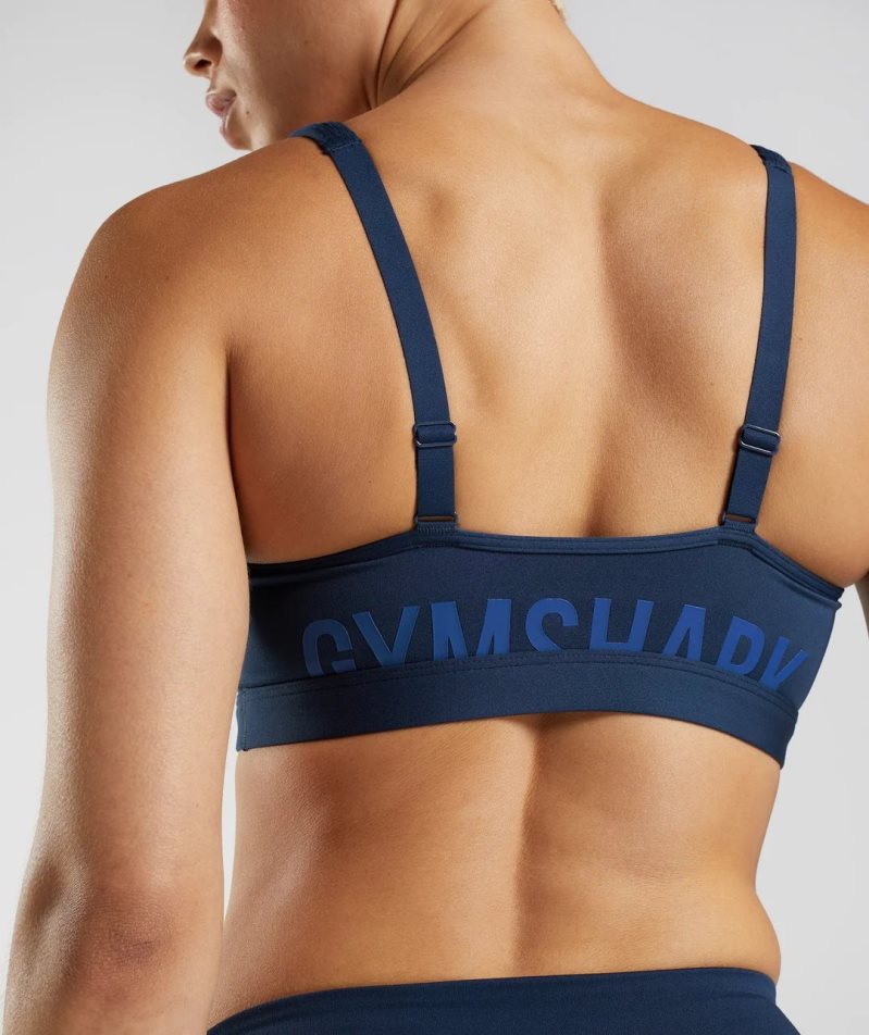 Gymshark Fraction Sport Bh Damen Navy | 47153TFJO