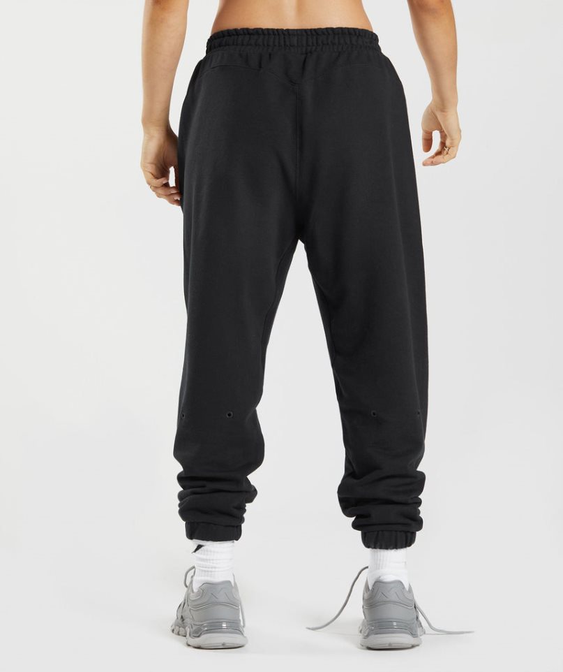 Gymshark GS10 Year Jogginghose Damen Schwarz | 80917JTOG