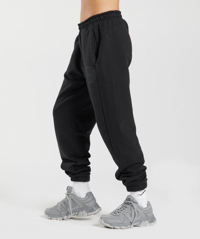 Gymshark GS10 Year Jogginghose Damen Schwarz | 80917JTOG