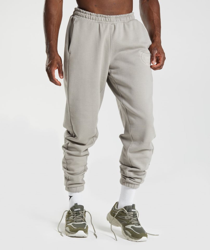 Gymshark GS10 Year Jogginghose Herren Hellgrau | 98046JPMT