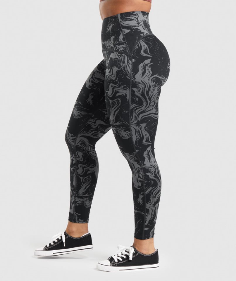 Gymshark GS Power High Rise Leggings Damen Schwarz | 03218TSRU