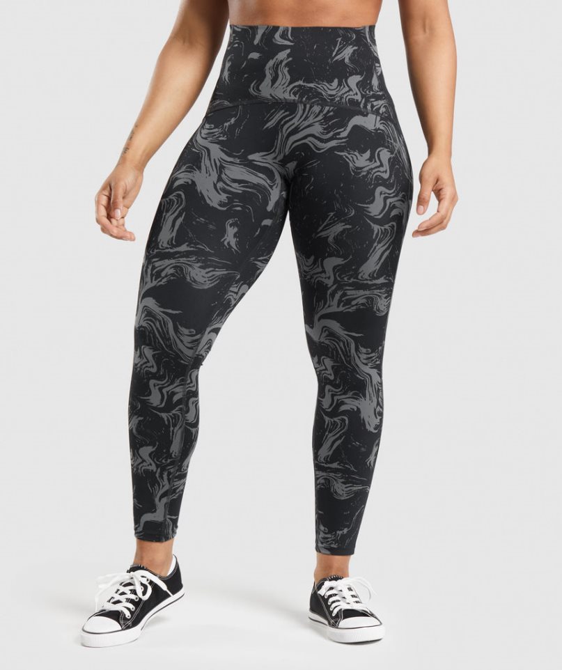 Gymshark GS Power High Rise Leggings Damen Schwarz | 03218TSRU