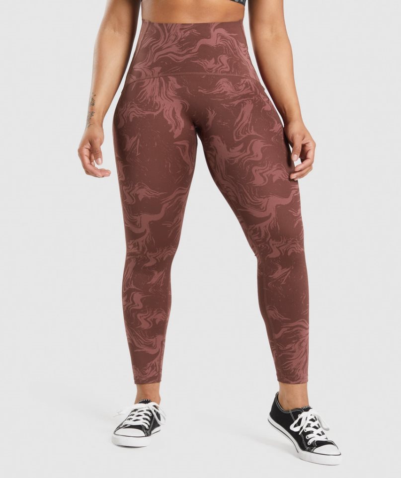 Gymshark GS Power High Rise Leggings Damen Braun | 19548DLTP